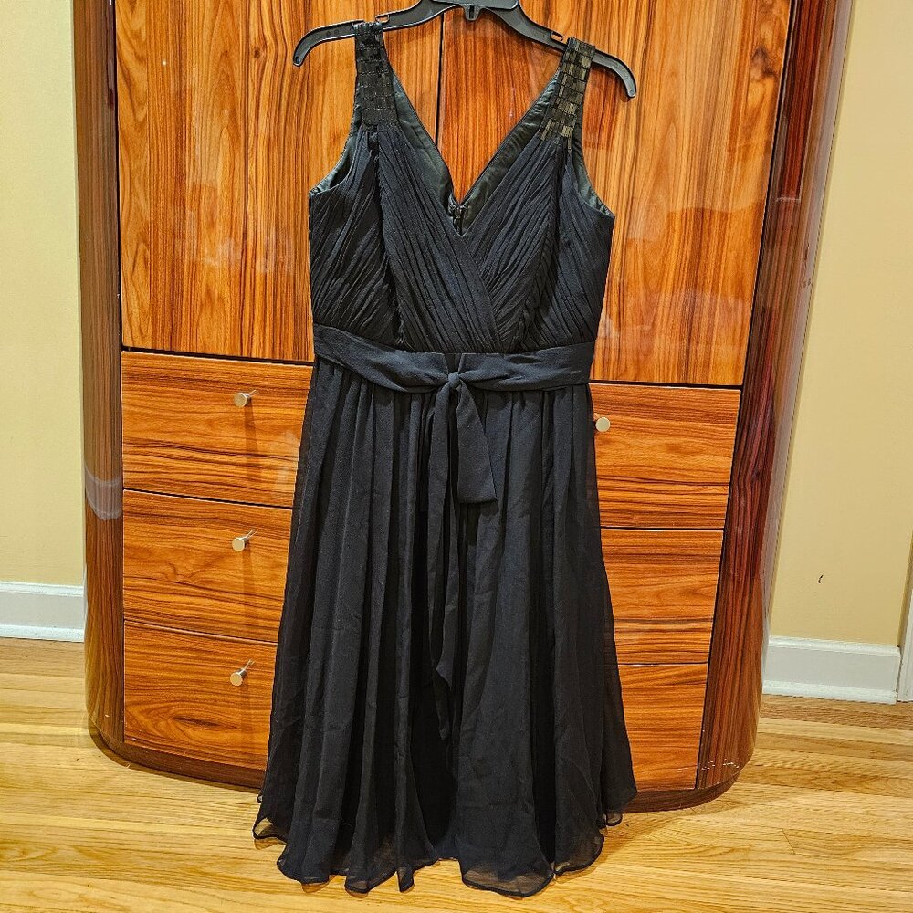 Anne Klein Women's Belted Fit and Flare Midi Sleeveless Dress, size 8